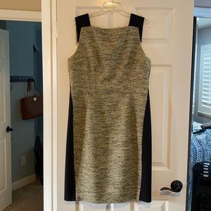 Tahari, figure flattering dress!